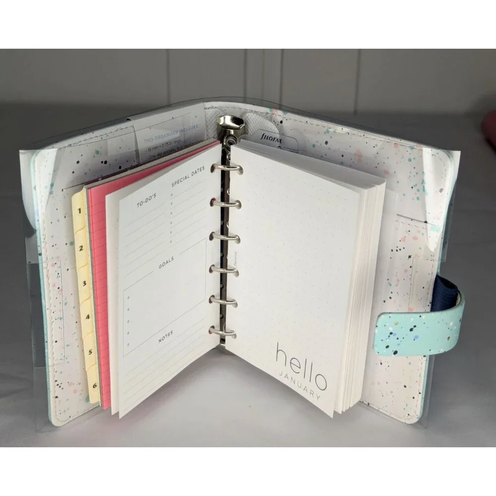 Filofax Pocket Patterns Organizer - Expressions, Mint, Multilingual, 2024 NEW
